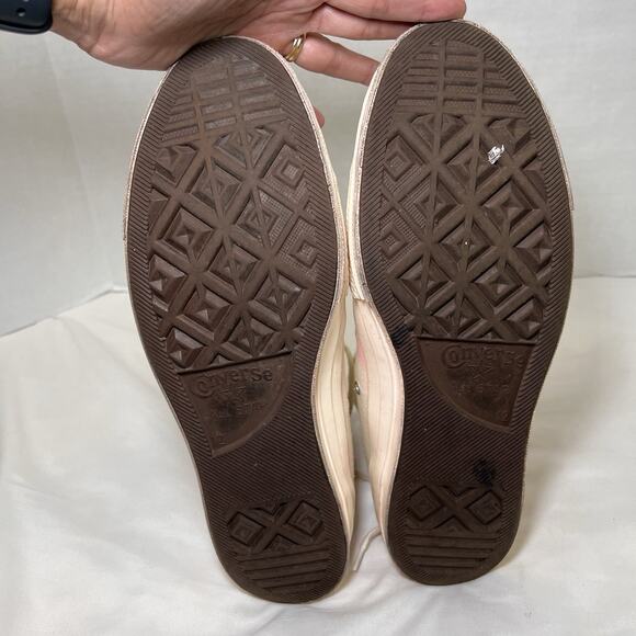 Converse x Comme Des Garcons Shoes Mens Size 12 Ivory High Top Chuck *AS IS READ - Picture 9 of 14